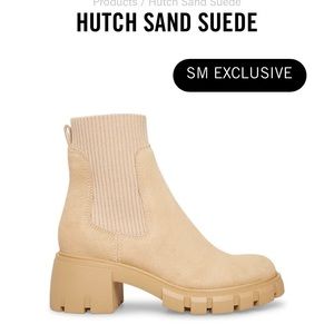 Steve Madden Hutch Sand Suede Boots, Size 8.5, Unworn & In Box